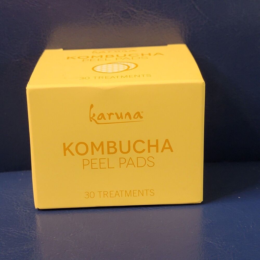 Karuna Kombucha Peel Pads 30 Ct Exfoliating Brighten Face Wipes NEW MSRP $38 - Picture 2 of 13